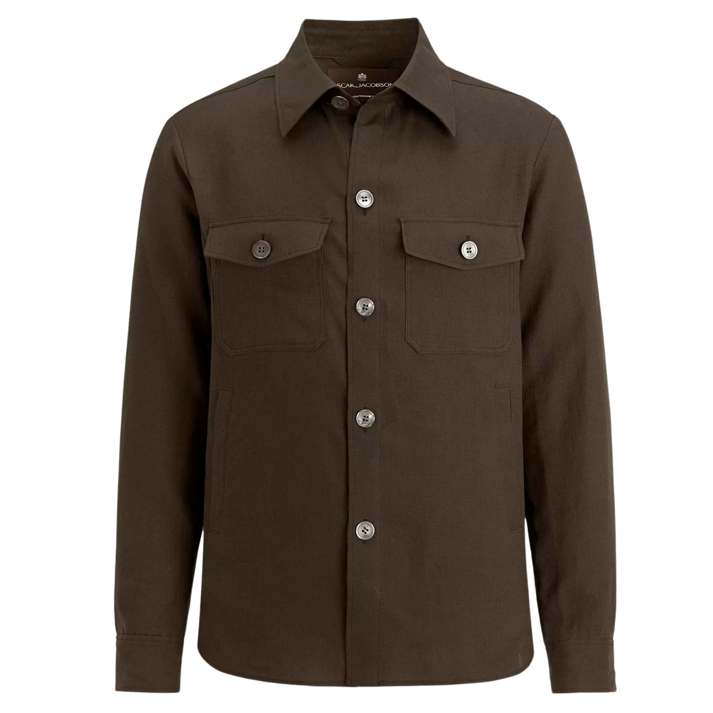 Oscar Jacobson Maverick Mørkebrun Overshirt