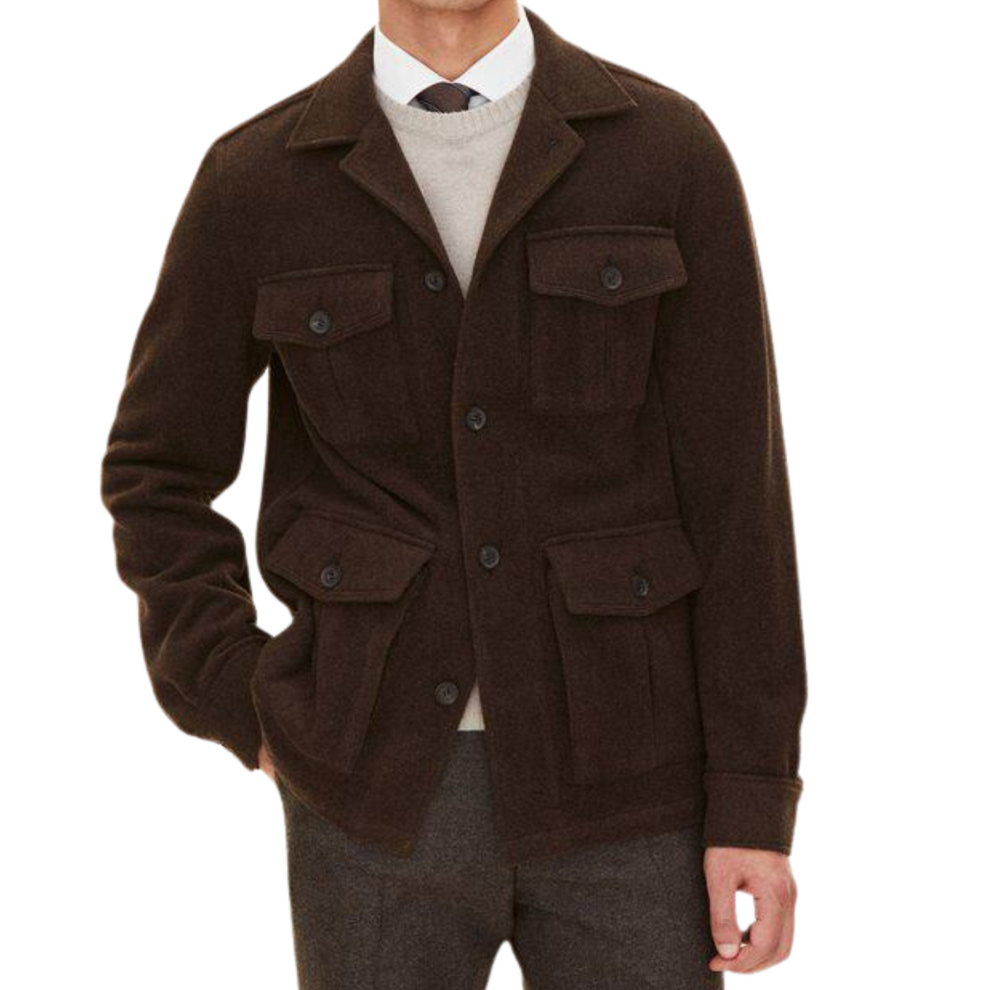 Oscar Jacobson Brun Overshirt