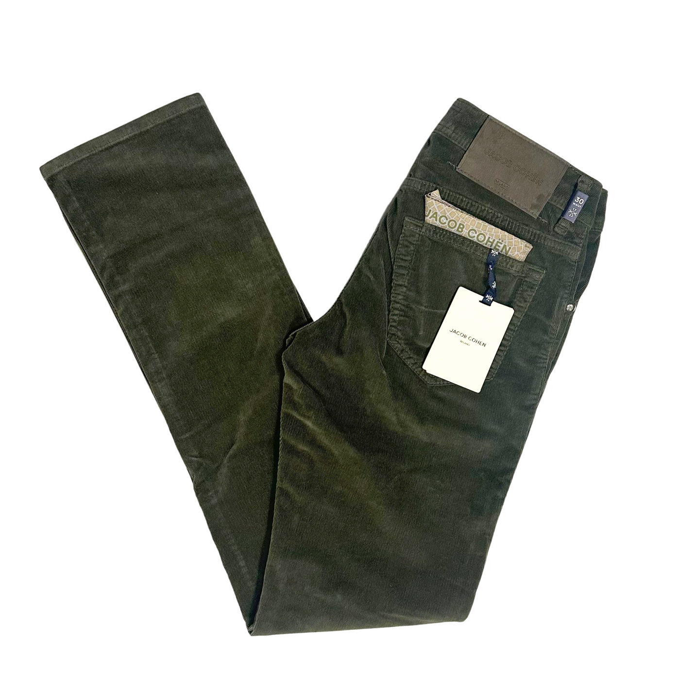 Jacob Cohën Grøn Fløjls Jeans