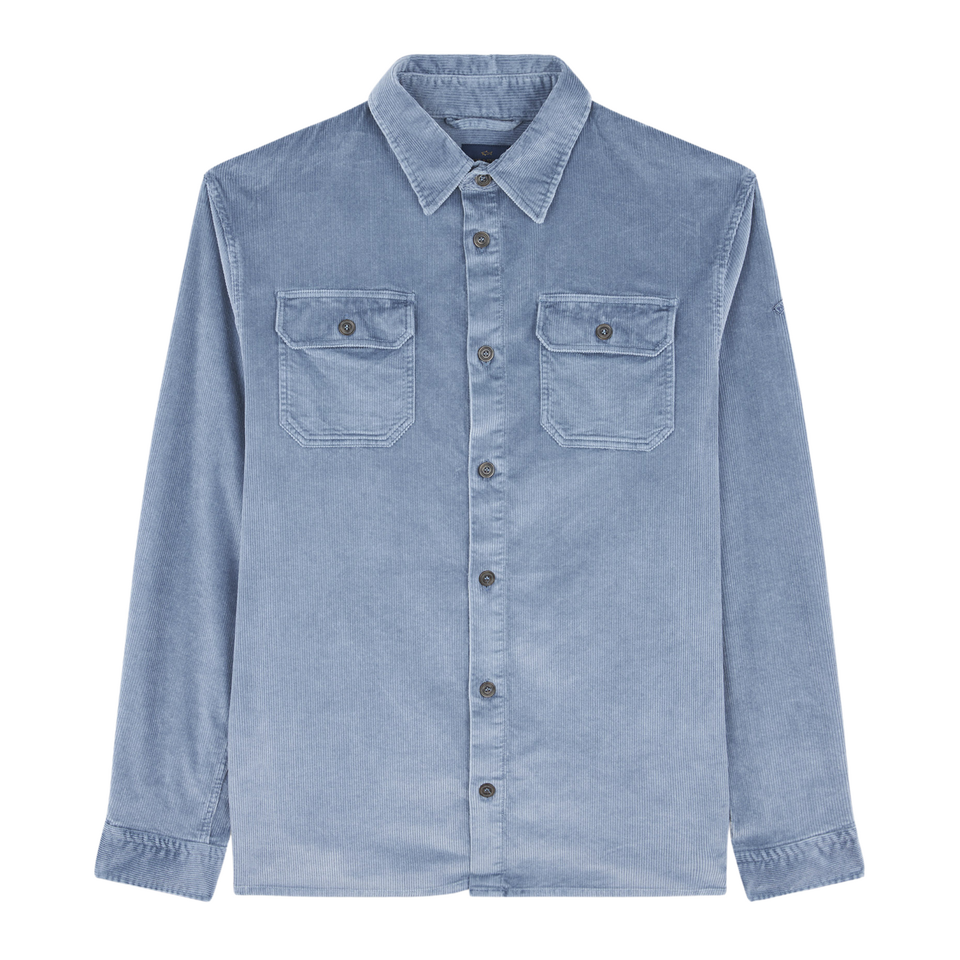 Paul & Shark Mellem Blå Fløjls Overshirt