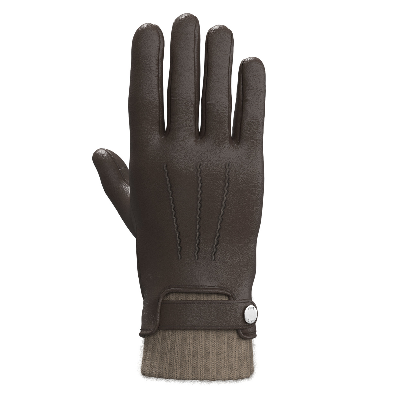 BOSS Mørkebrune Handsker