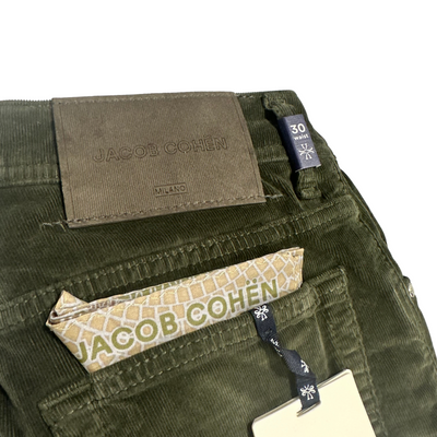 Jacob Cohën Grøn Fløjls Jeans