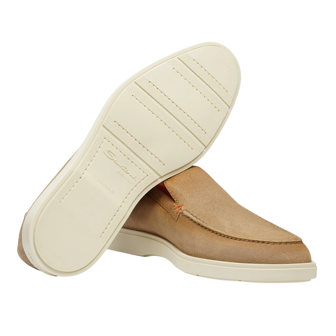 Santoni Beige Loafers
