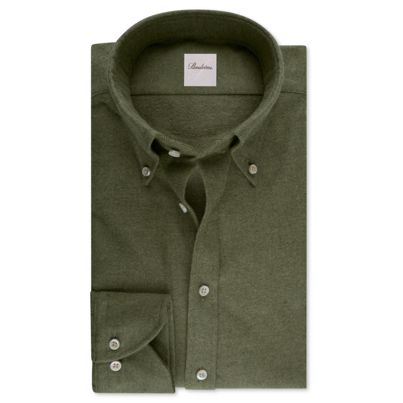 Stenströms Grøn Flannel Skjorte