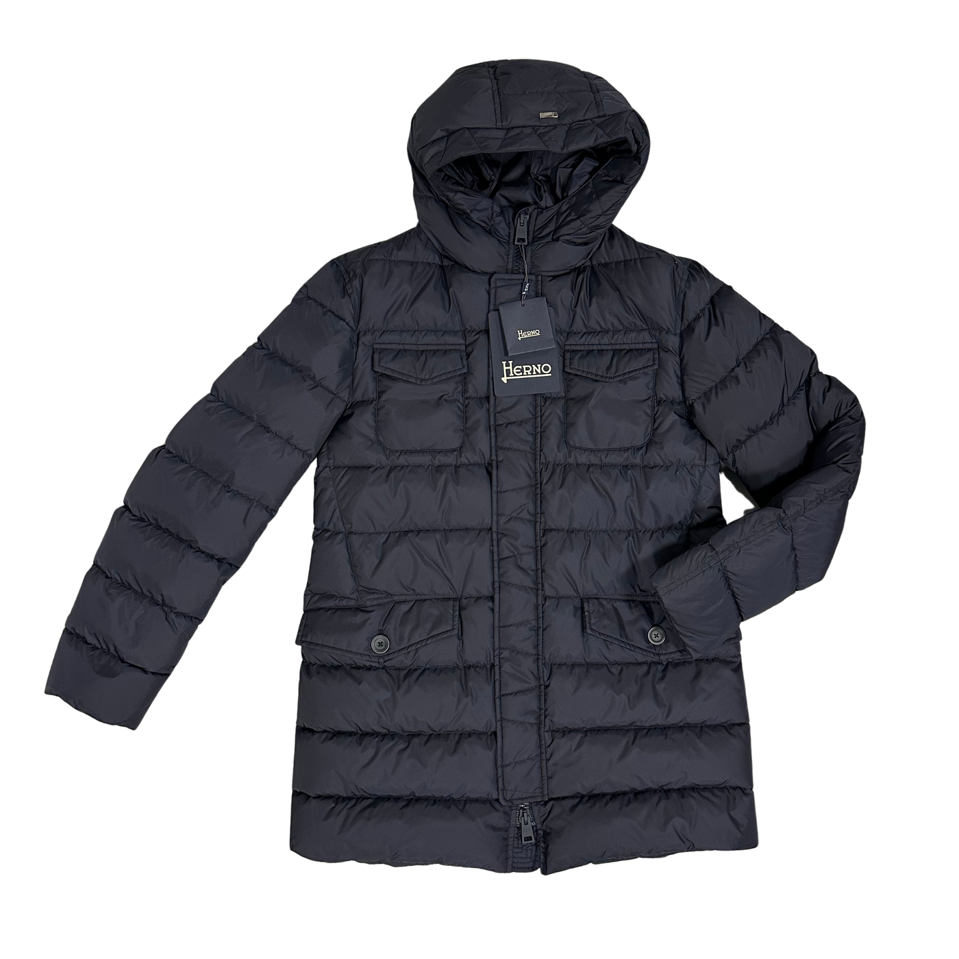 Herno Blå Dun Jakke