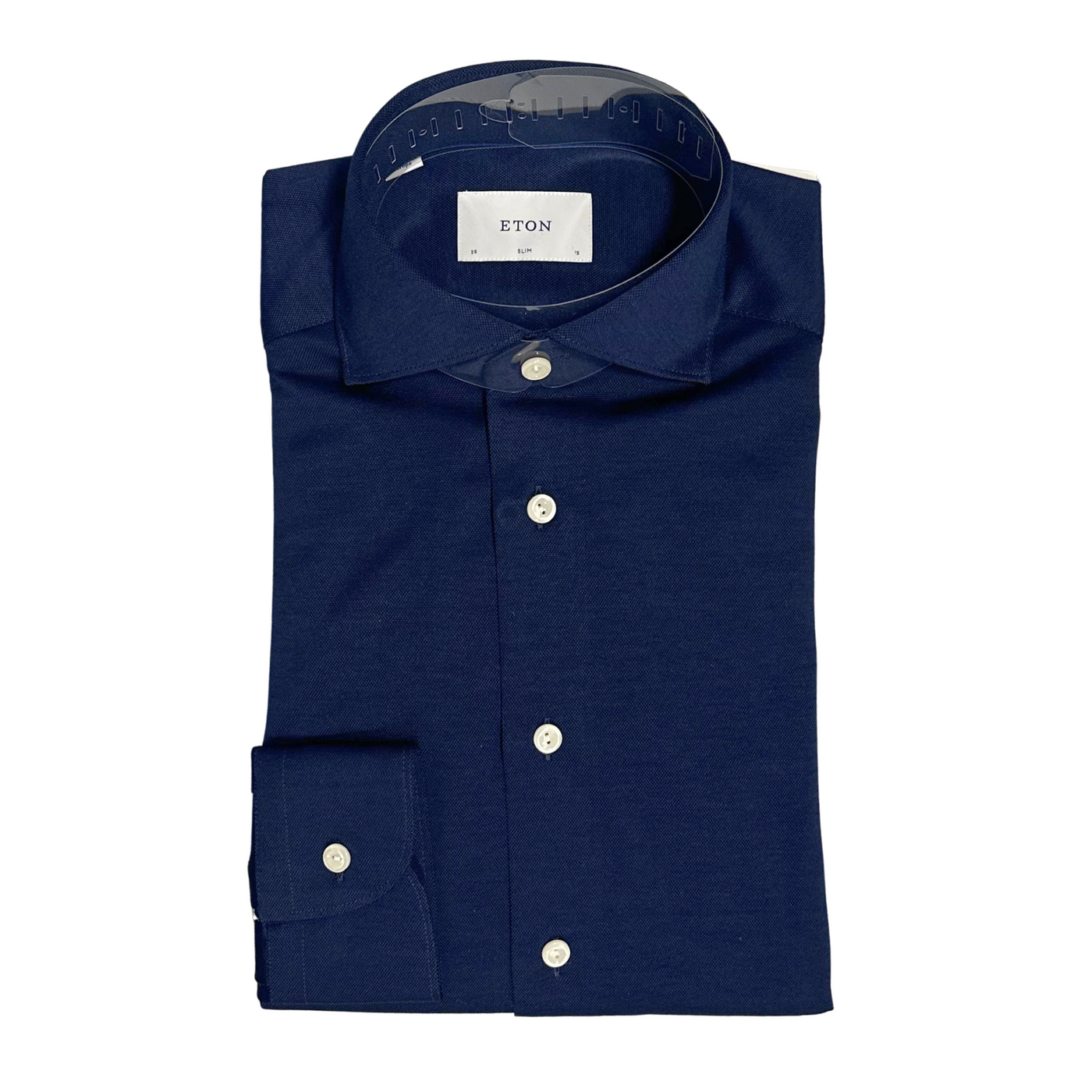 Eton Contemporary Fit Navy Skjorte