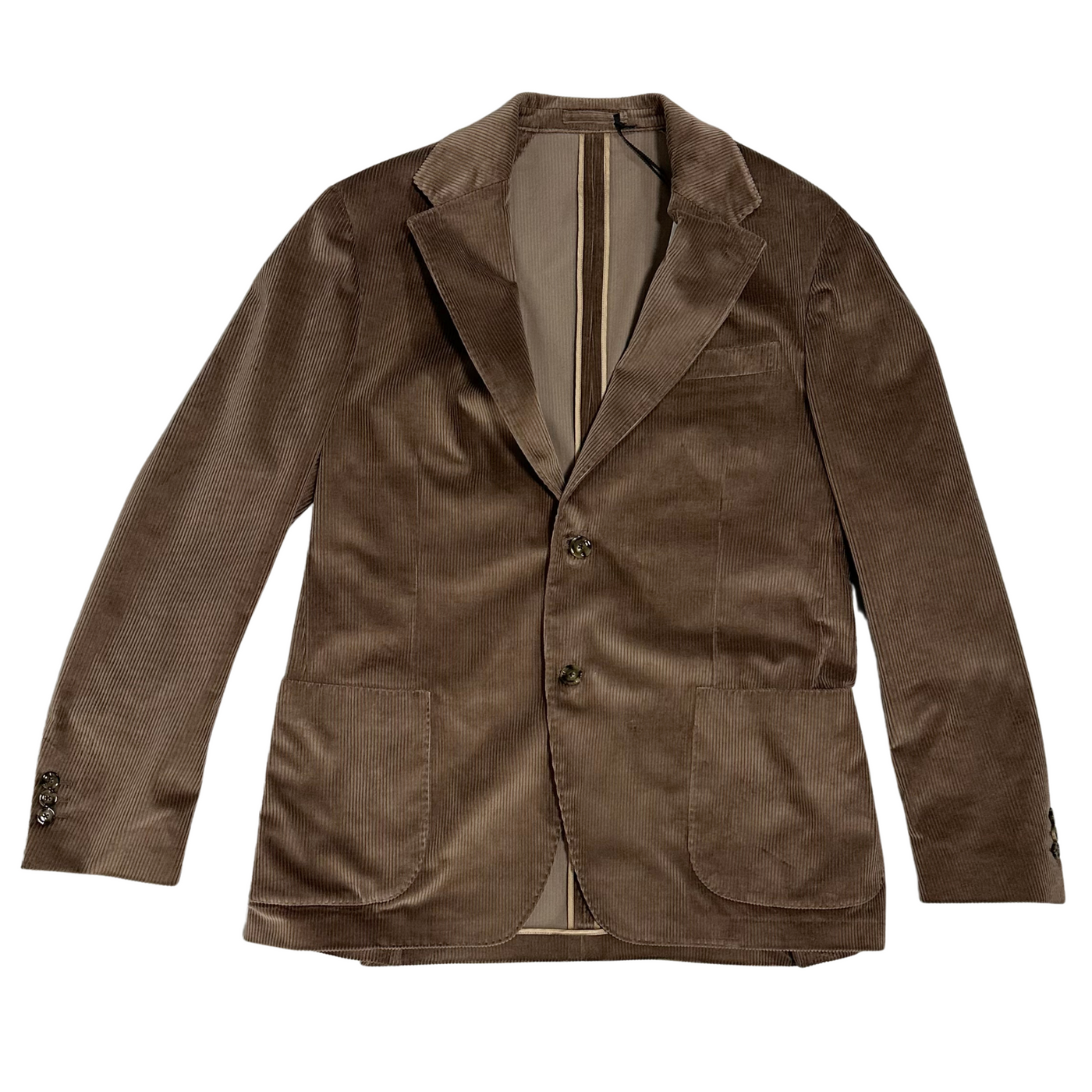 Lardini Brun Fløjls Blazer Jakke