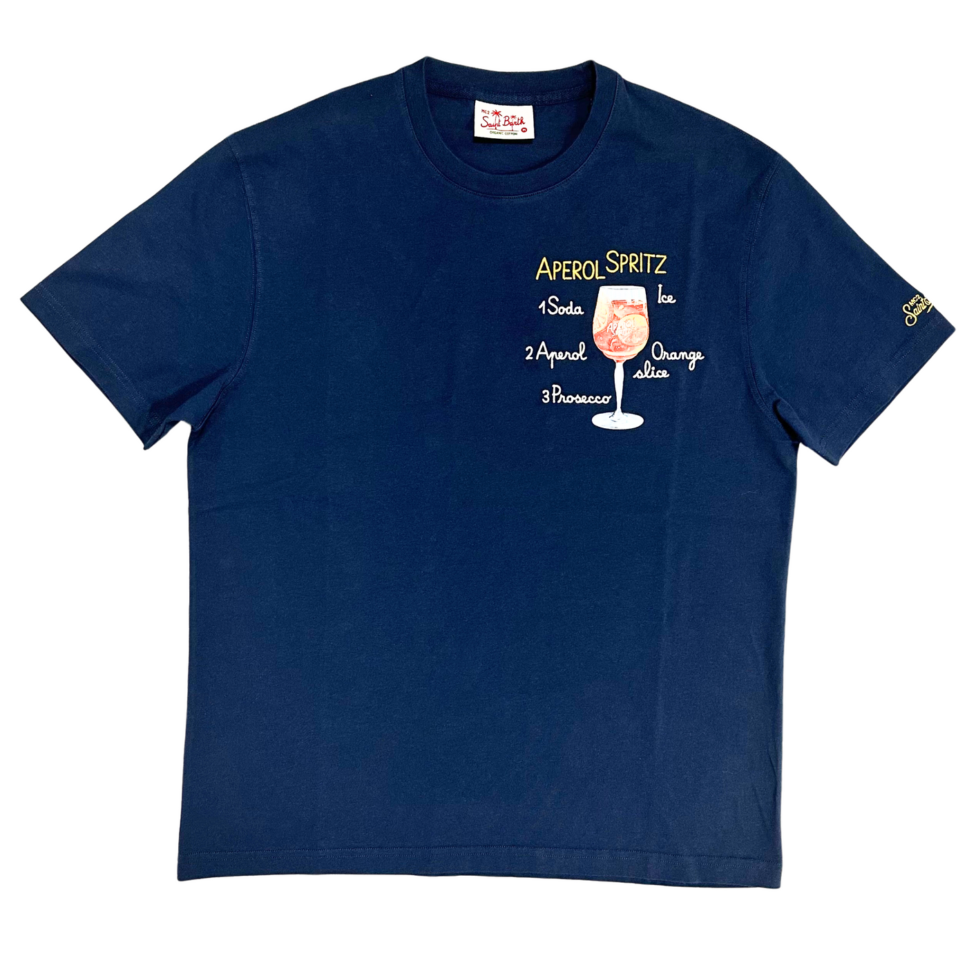 MC2 Saint Barth Navy Aperol Spritz T-shirt