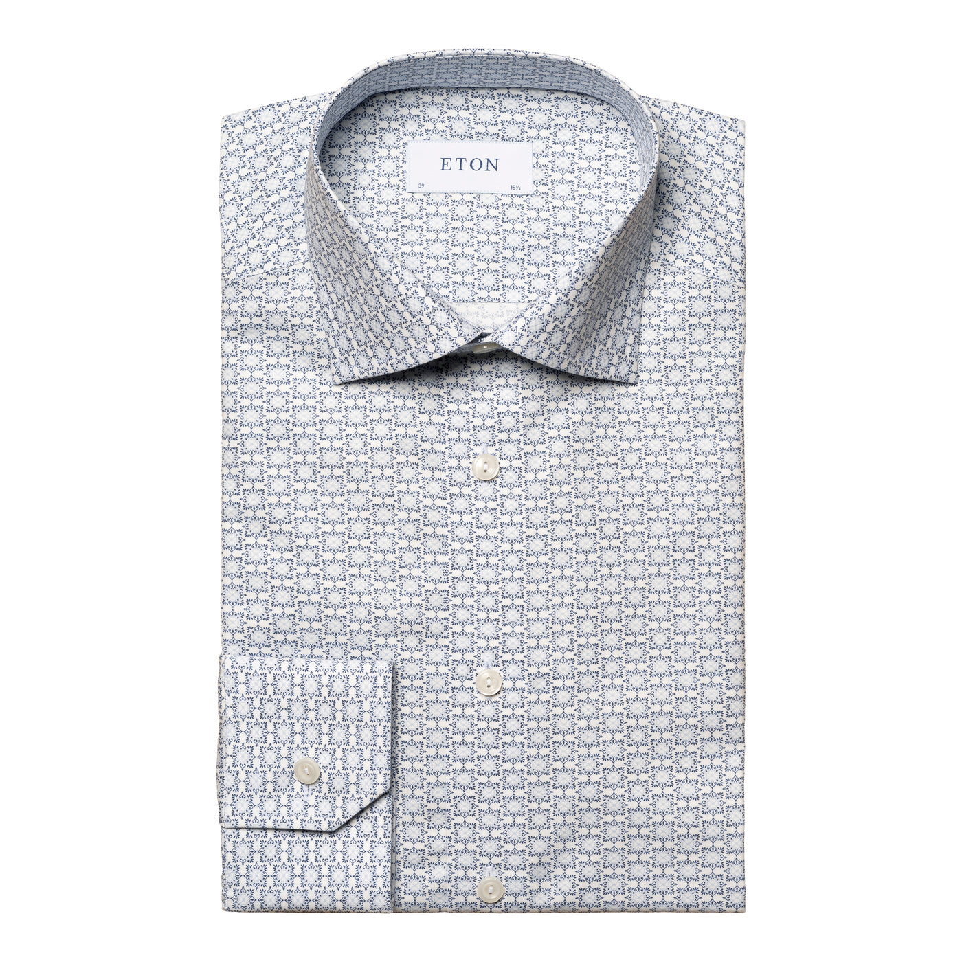 Eton Shirt Geometric Print