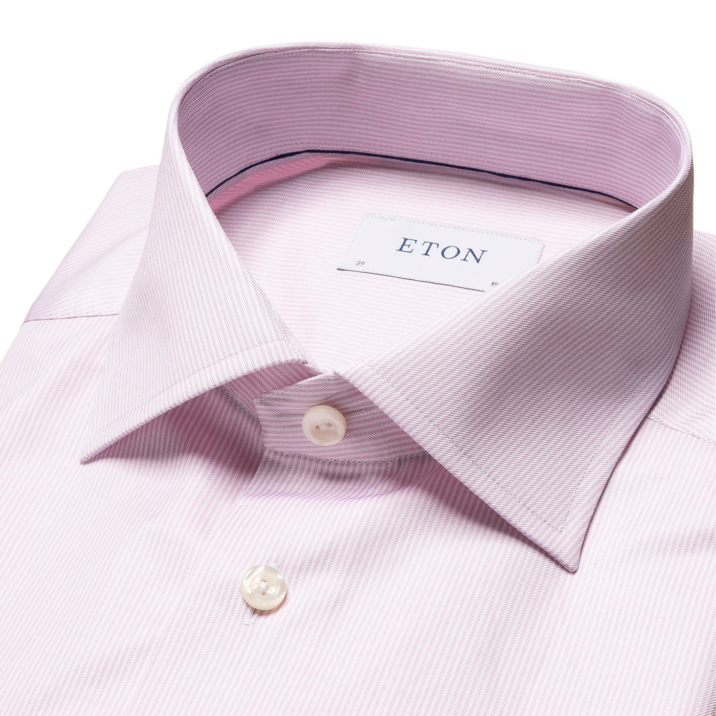 Eton Skjorte Stribet Pink/White Slim Fit