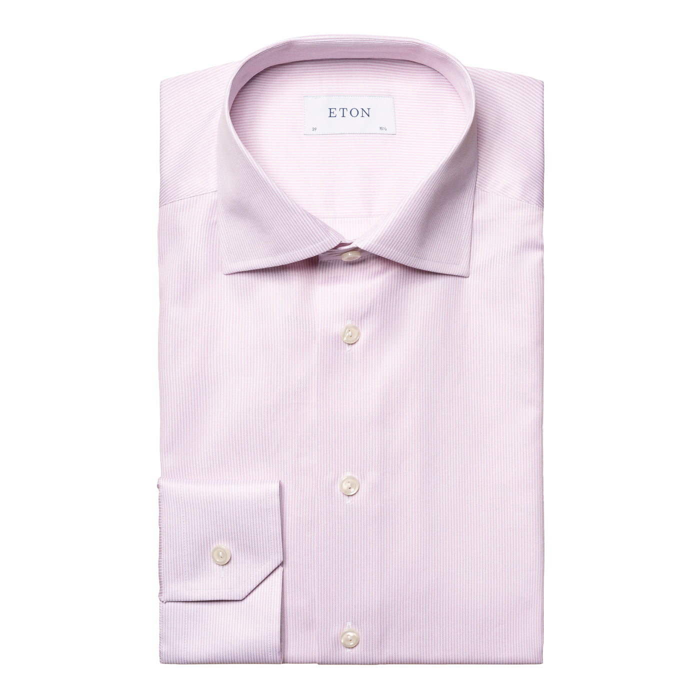 Eton Skjorte Stribet Pink/White Slim Fit