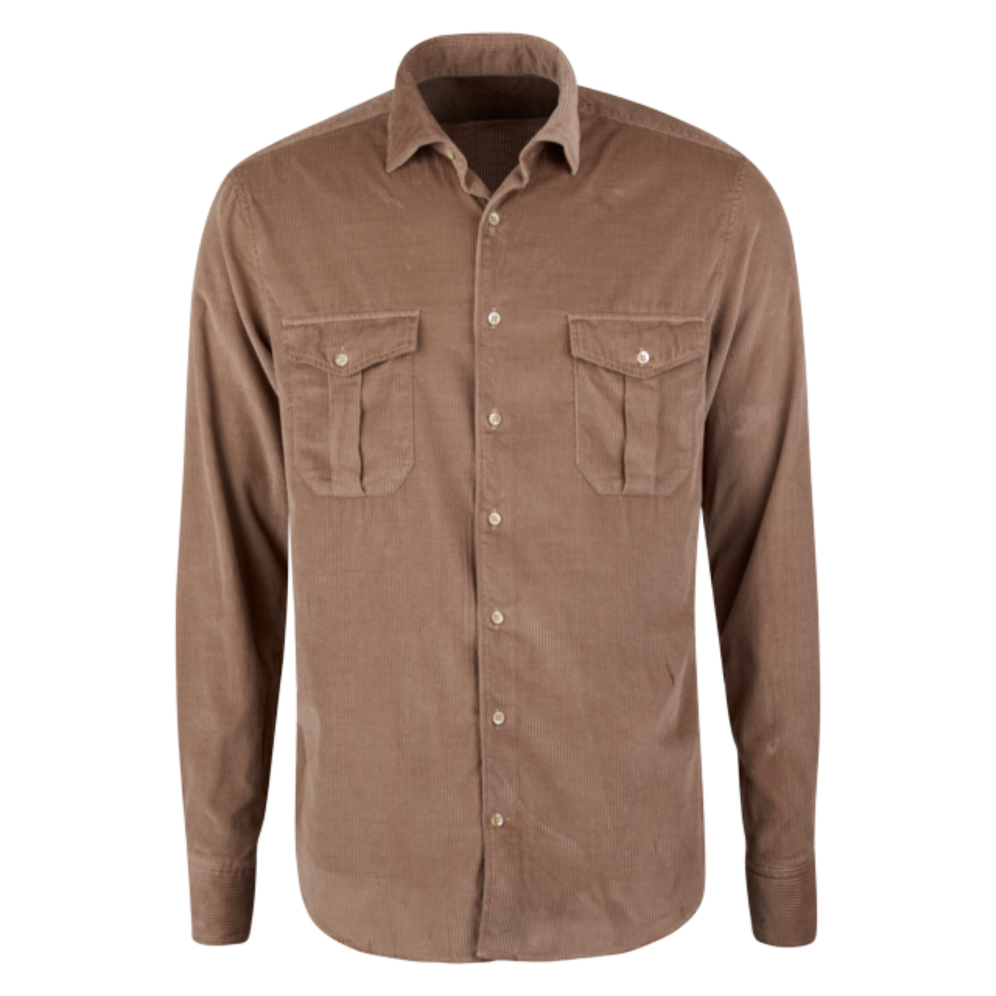 Stenströms Beige Fløjls Skjorte