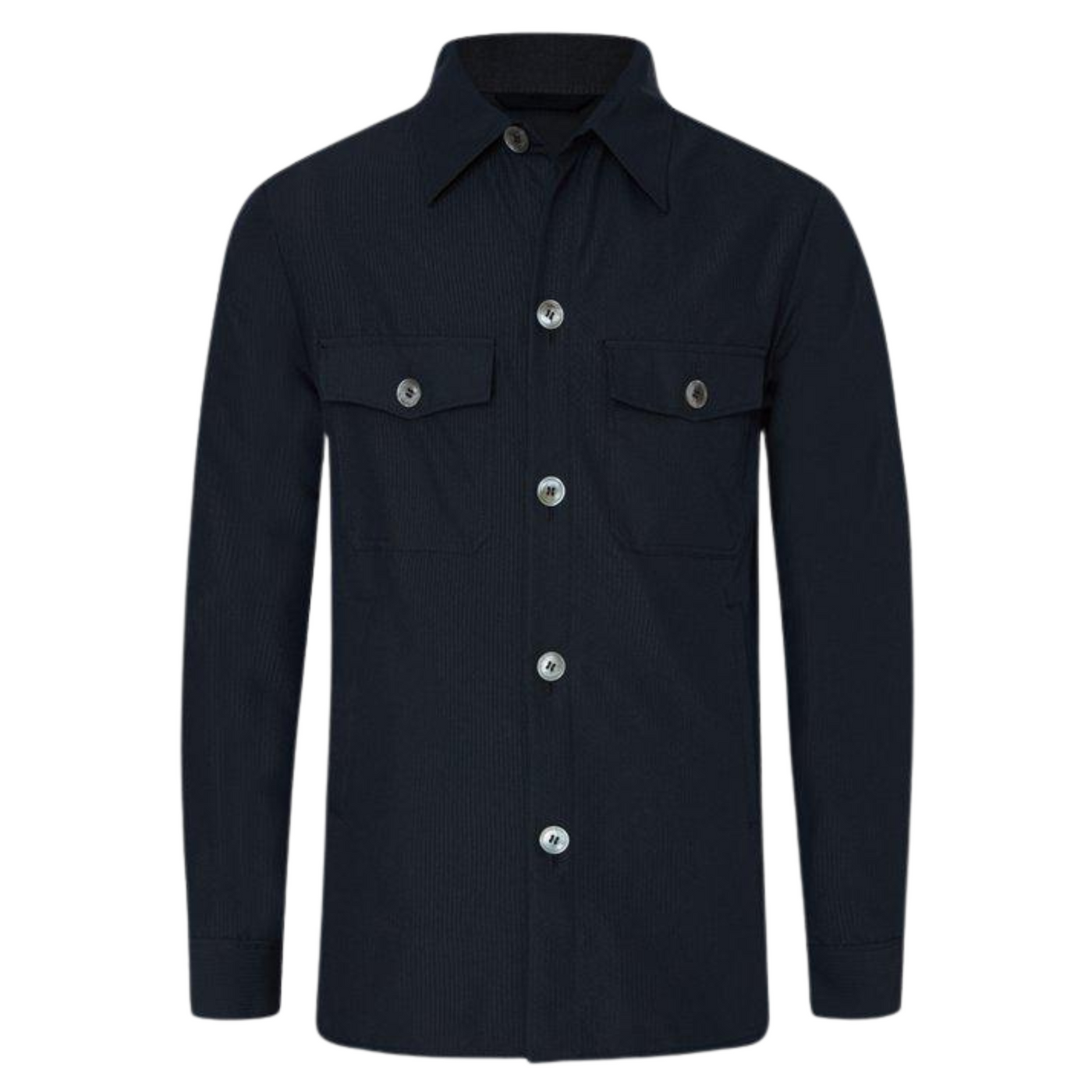 Oscar Jacobson Maverick Overshirt i Navy Blå