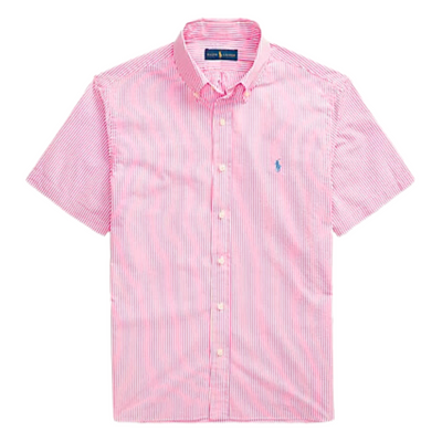 Ralph Lauren Custom Fit Seersucker skjorte Pink