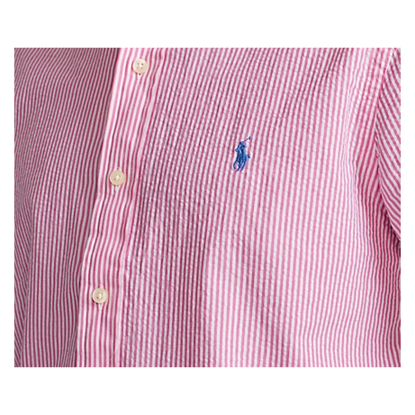 Ralph Lauren Custom Fit Seersucker skjorte Pink