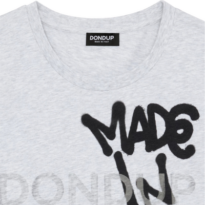 Dondup t-shirt Made In Italy Logo i grå
