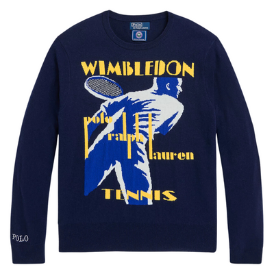 Ralph Lauren Wimbledon Cashmere Knitwear with Embroidery