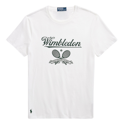 Ralph Lauren Wimbledon Custom Slim Fit T-shirt in White
