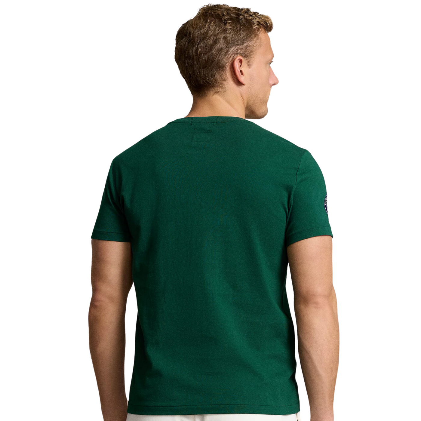 Ralph Lauren Wimbledon T-shirt i Custom Slim Fit i grøn
