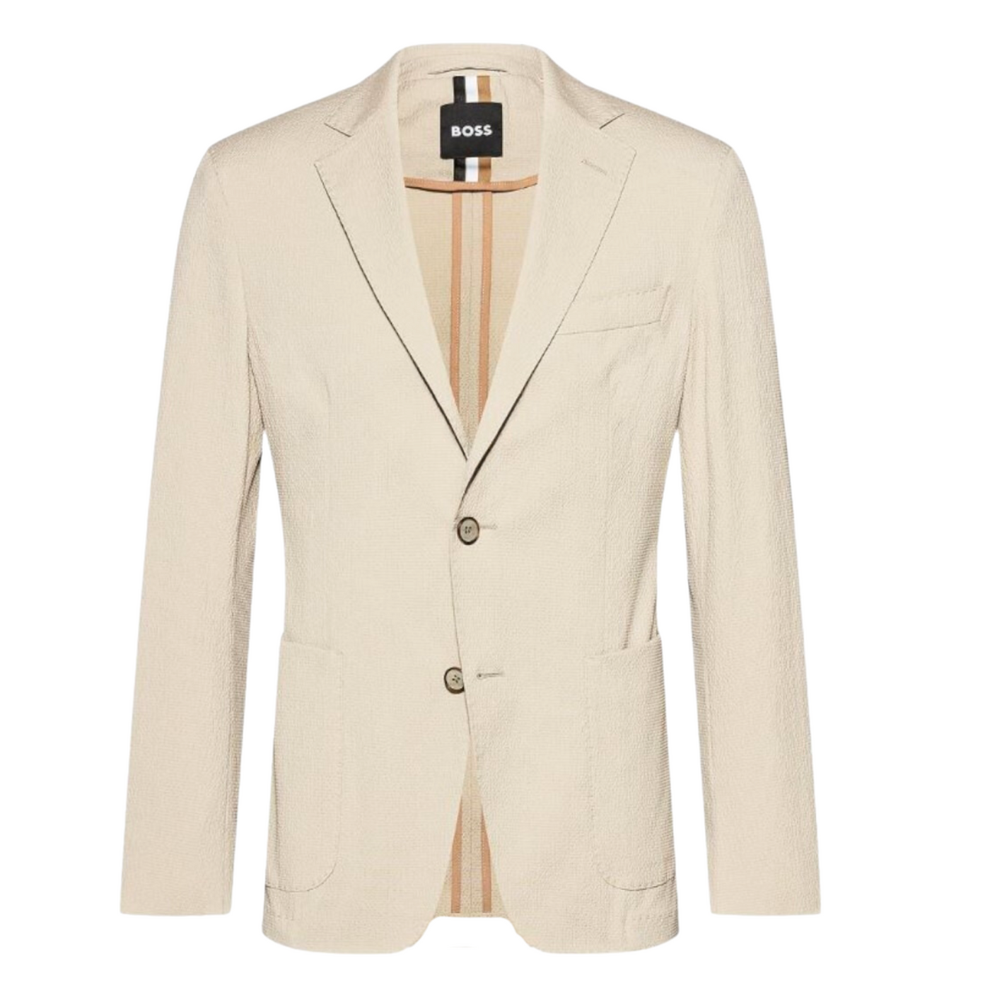 BOSS Blazer jakke i Beige