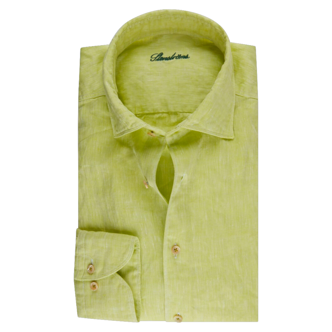 Linen shirt from Stenströms In Lime green 