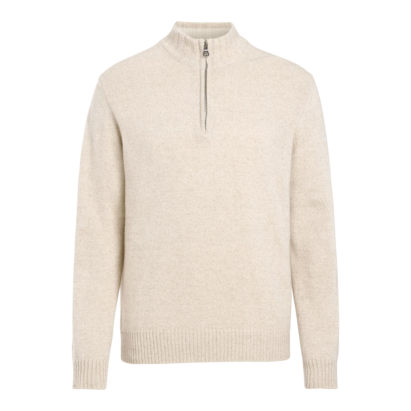 Oscar Jacobson Beige Halfzip Strik