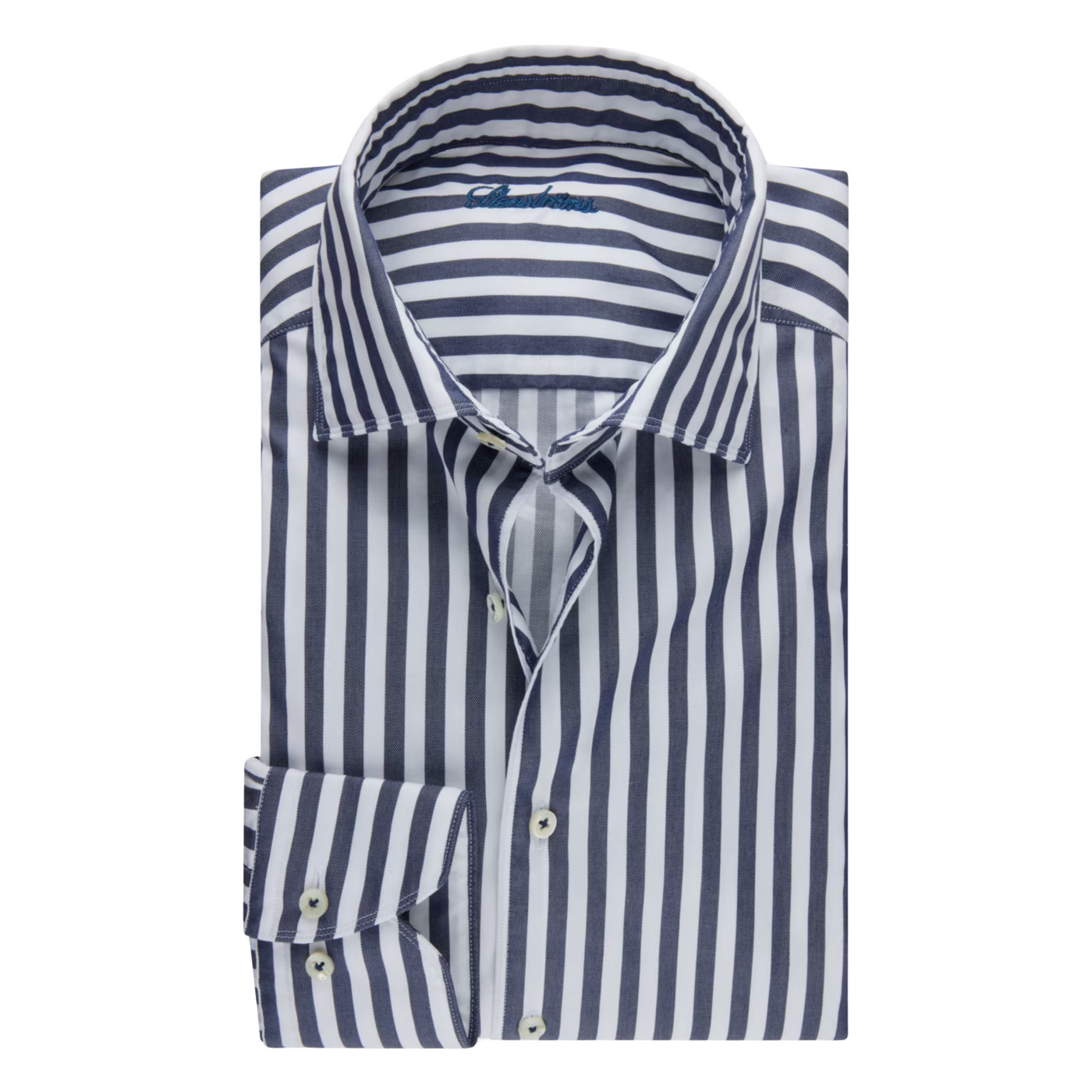 Stenströms Stribet Blå Skjorte