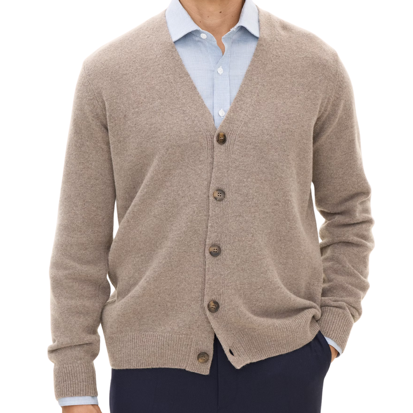 Oscar Jacobson Beige Cardigan