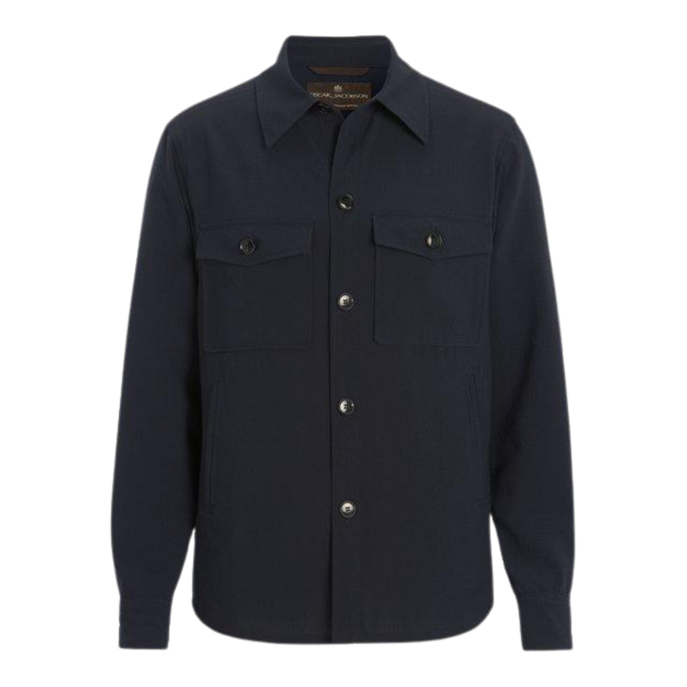 Oscar Jacobson Mørkeblå Overshirt