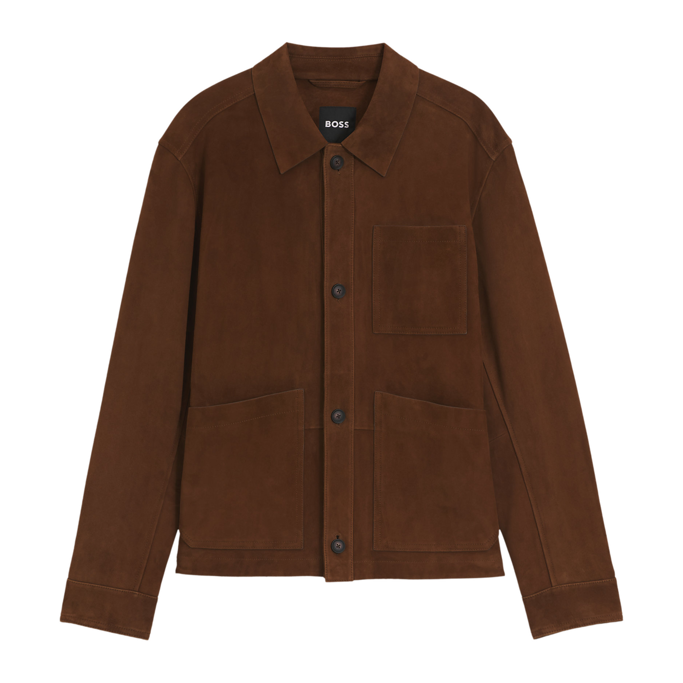 BOSS Brun Ruskinds Jakke
