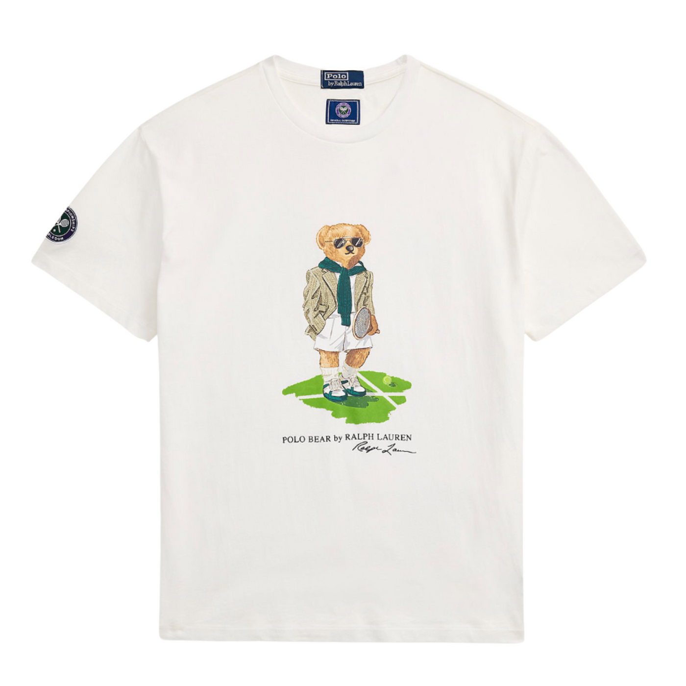 Ralph Lauren Wimbledon Hvid Polo Bear T-shirt