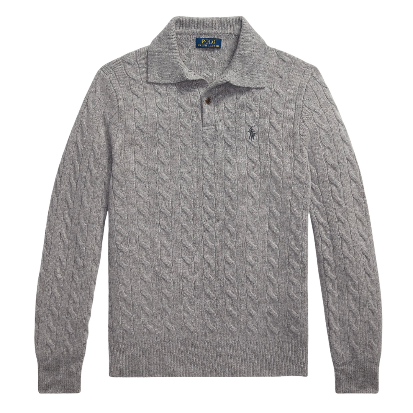 Ralph Lauren Halfzip Grå Strik