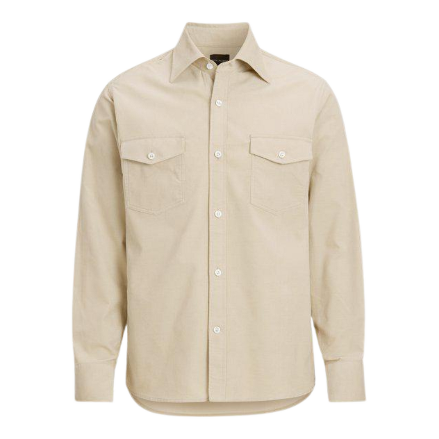 Oscar Jacobson Beige Fløjls Skjorte