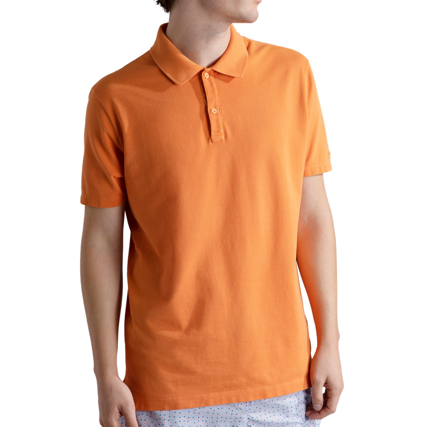 Paul & Shark Garment Dyed Poloshirt Orange