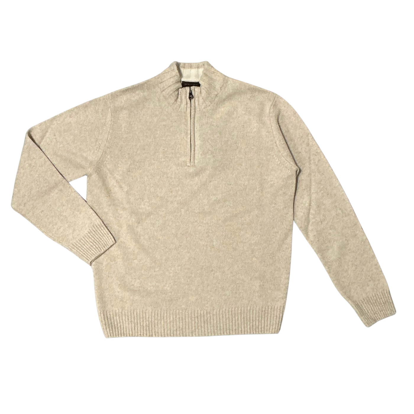 Oscar Jacobson Beige Halfzip Strik