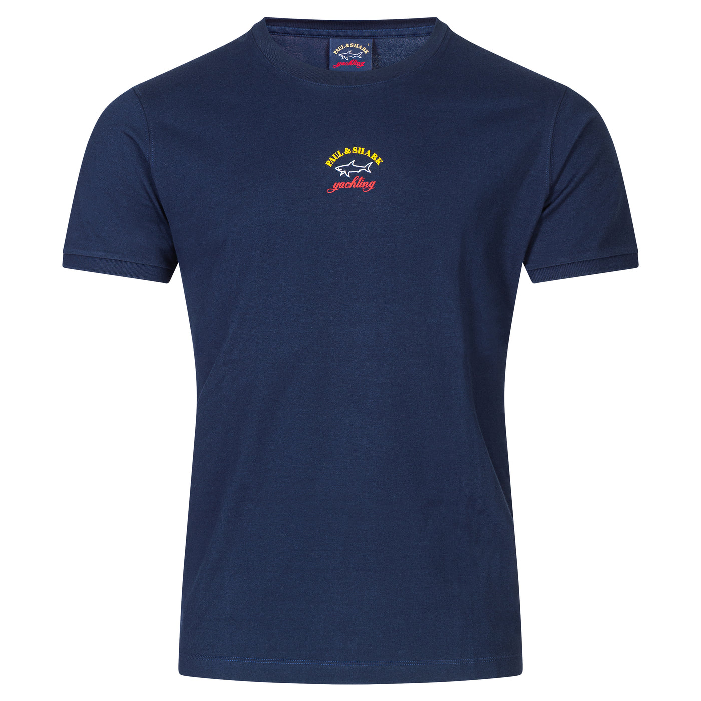 Paul & Shark T-Shirt Logo midt på brystet Navy