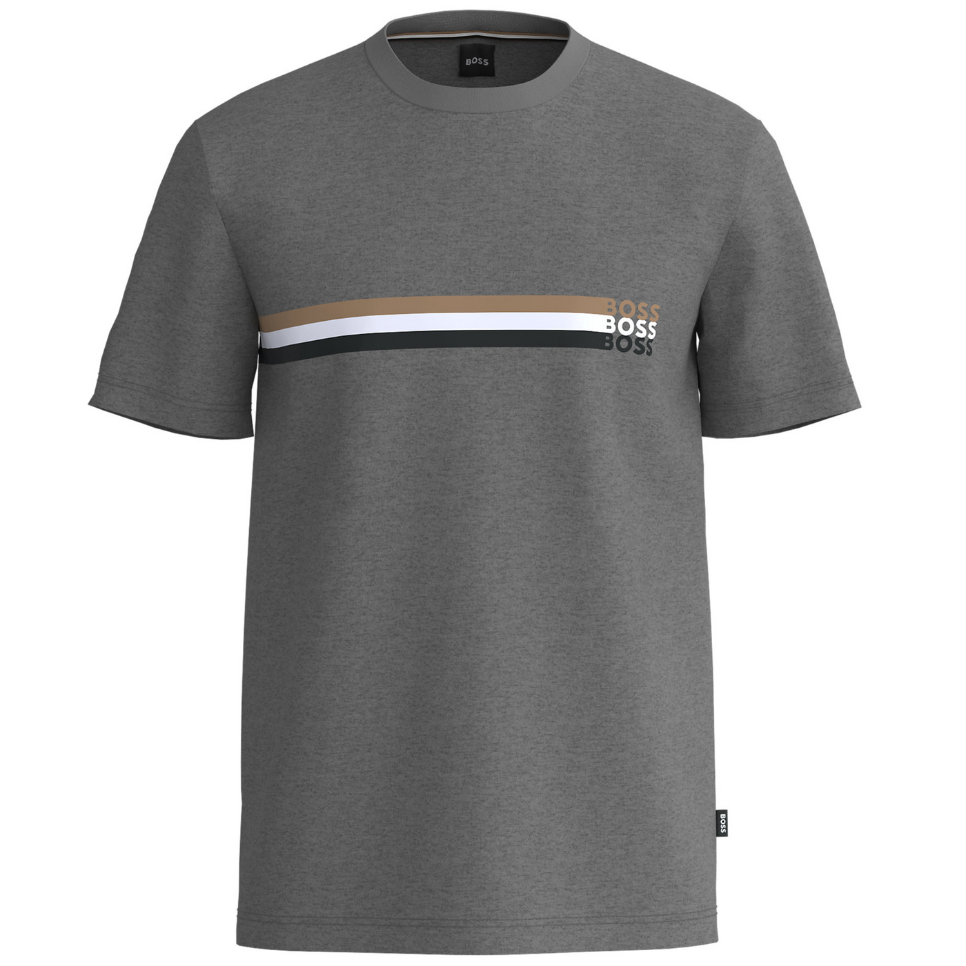 Boss T-shirt with logo grey