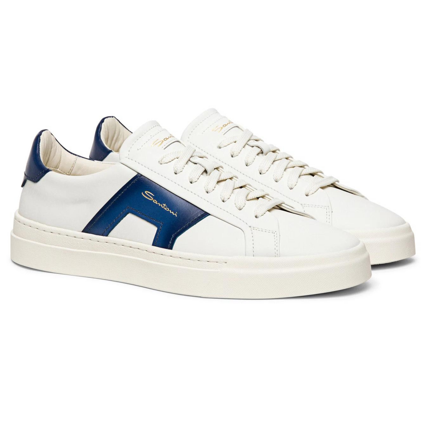Santoni Sneakers White/Blue